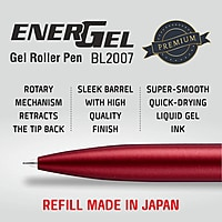 PENTEL BL2007 B-C ENERGEL RED BODY (BLUE INK) PENTEL BL2007 B-C ENERGEL RED BODY (BLUE INK)