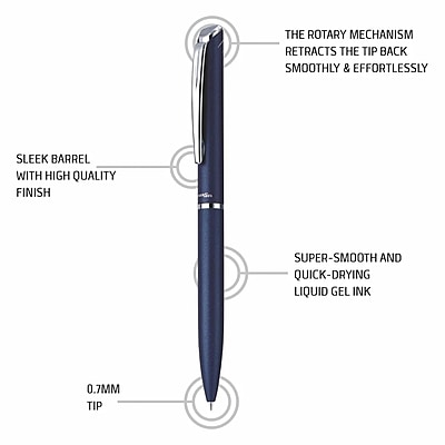 PENTEL BL2007 C-C ENERGEL BLUE BODY (BLUE INK)