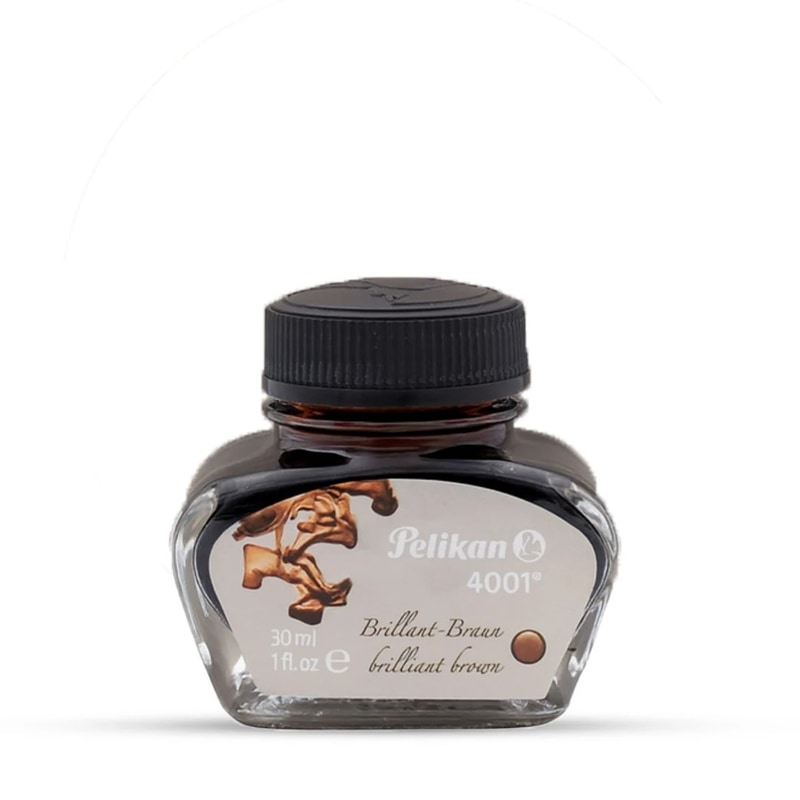 PELIKAN INK POT 4001 -BRILLIANT BROWN 30ML PELIKAN INK POT 4001 -BRILLIANT BROWN 30ML