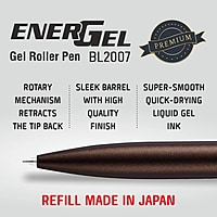 PENTEL BL2007 E-C ENERGEL BROWN BODY (BLUE INK) PENTEL BL2007 E-C ENERGEL BROWN BODY (BLUE INK)