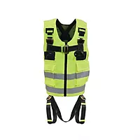 KARAM | PN20(RG) Vest Harness Fluorescent Green-Consists Dorsal D Ring | 2 front attachment textile loops