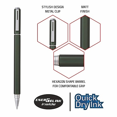 PENTEL BL667DCE ENERGEL GREEN BODY (BLUE INK)
