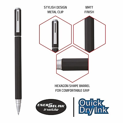 PENTEL BLN665ACE ENERGEL BK BODY BLUE INK