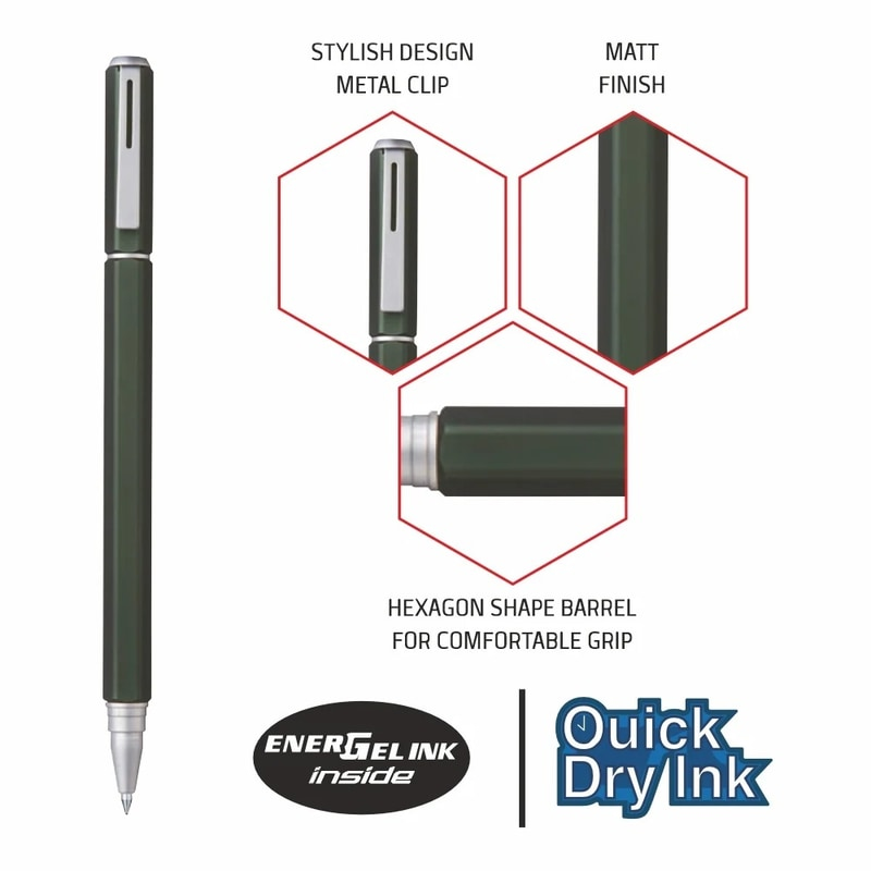 PENTEL BLN665DCE ENERGEL GREEN BODY( BLUE INK ) PENTEL BLN665DCE ENERGEL GREEN BODY( BLUE INK )