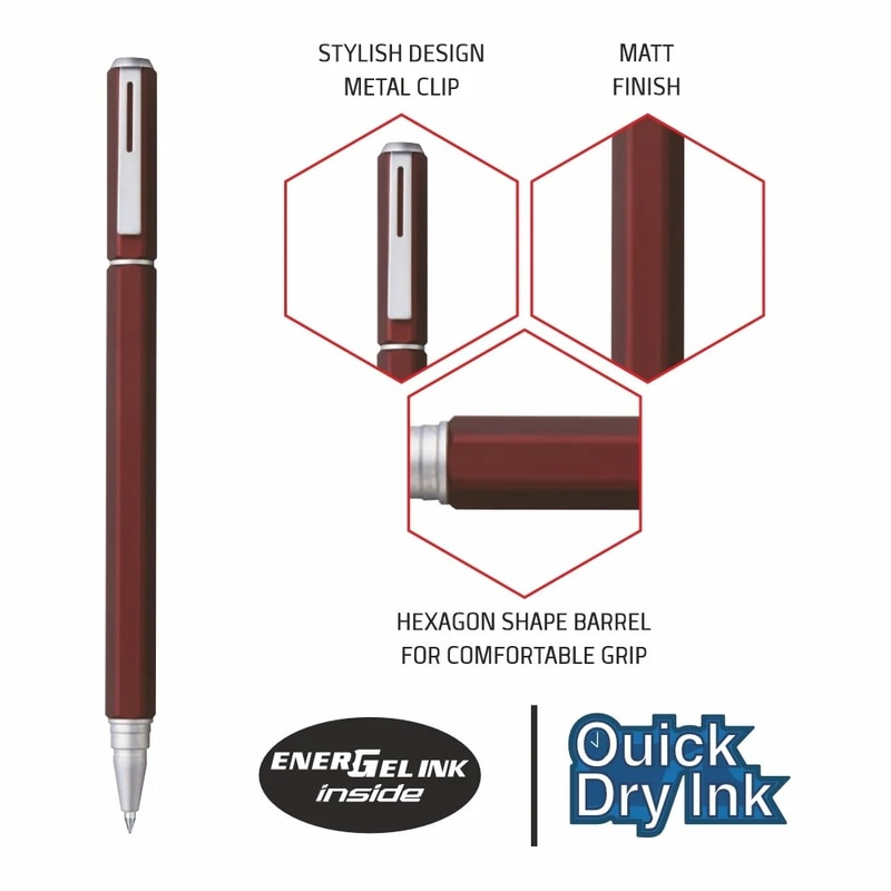 PENTEL BLN665ECE ENERGEL BROWN BODY( BLUE INK ) PENTEL BLN665ECE ENERGEL BROWN BODY( BLUE INK )