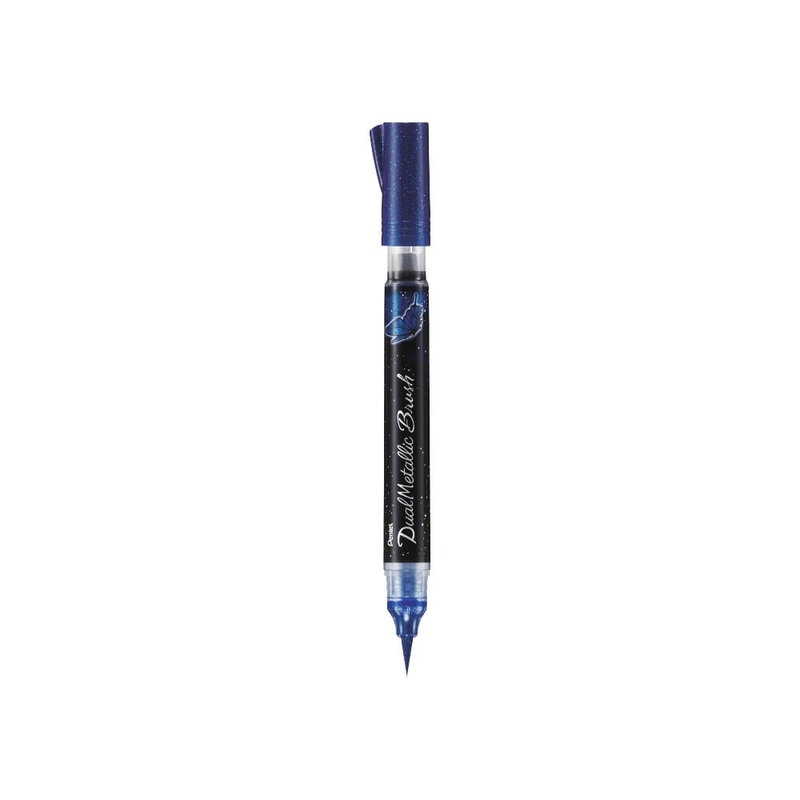 PENTEL BRUSH DUAL METALLIC XGFH-D- BLUE+METALLIC GREEN PENTEL BRUSH DUAL METALLIC XGFH-D- BLUE+METALLIC GREEN