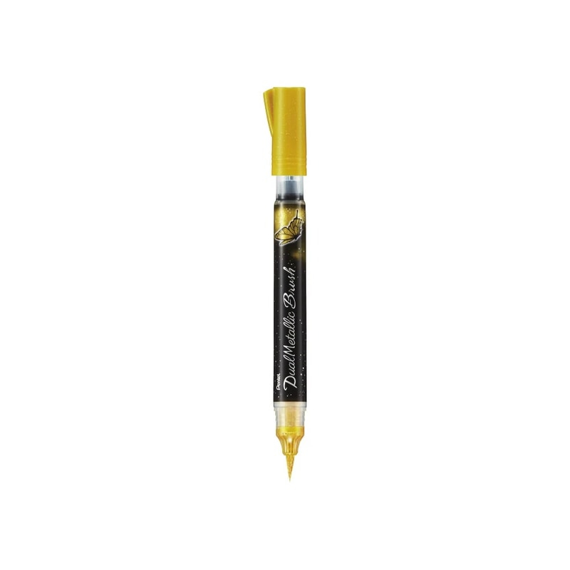 PENTEL BRUSH DUAL METALLIC XGFH-D- GOLD