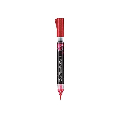 PENTEL BRUSH DUAL METALLIC XGFH-D- PINK+ METALLIC PINK