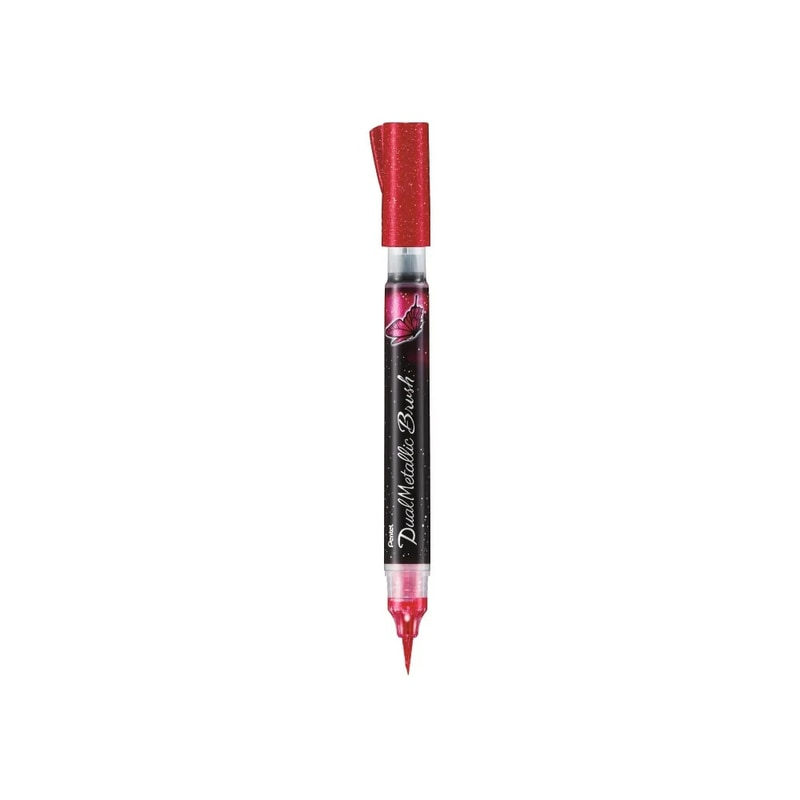 PENTEL BRUSH DUAL METALLIC XGFH-D- PINK+ METALLIC PINK PENTEL BRUSH DUAL METALLIC XGFH-D- PINK+ METALLIC PINK