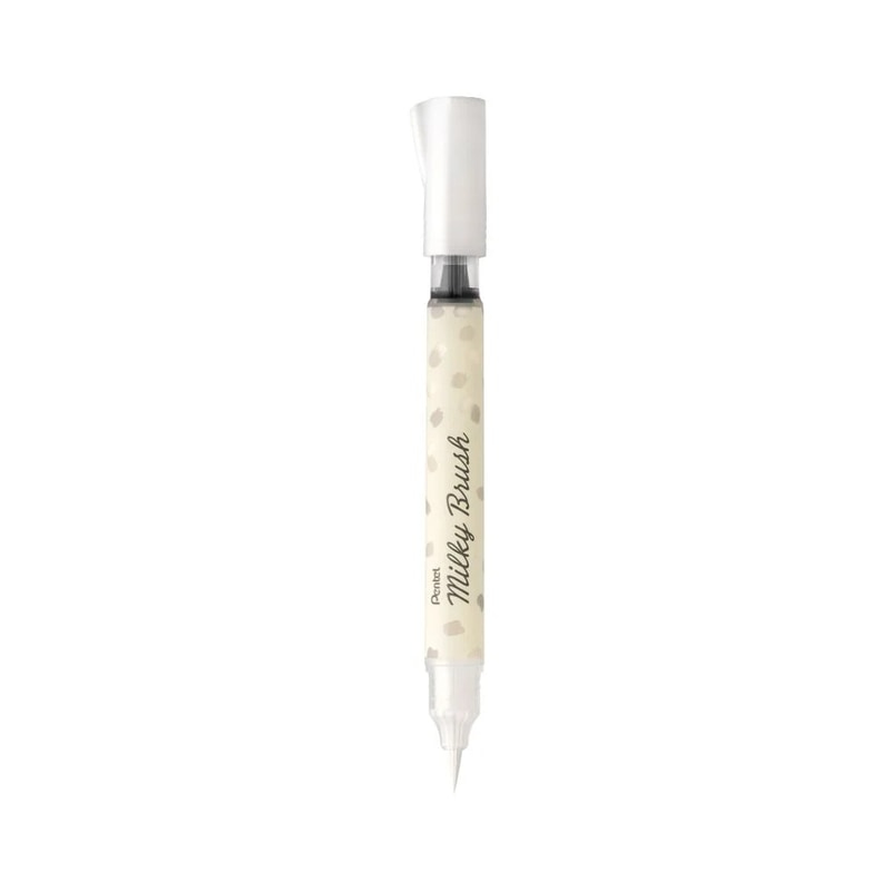 PENTEL BRUSH MILKY PASTELS XGFH-P- WHITE PENTEL BRUSH MILKY PASTELS XGFH-P- WHITE