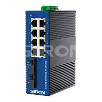 SiRON T382-12 Web-based Network Management 2 Optical 8 Power Industrial Switch