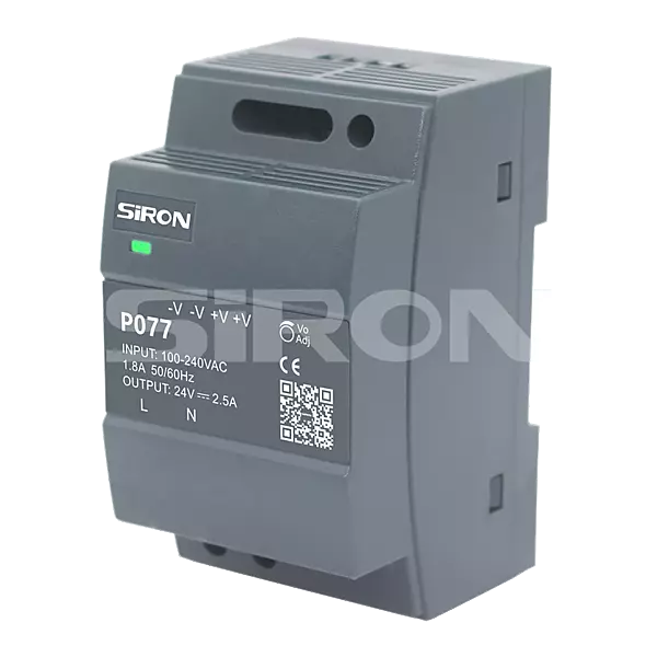 SiRON P077 Series 60W Digital Display Guide Power Supply