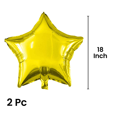 The Magic Balloons - New Year Theme Foil Balloons For New Year Party Decor Pack of 5pcs Star, Circle and Hat Foil Balloons For Home and Offices.