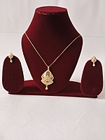 Layered Filigree Pendant and Earring Set