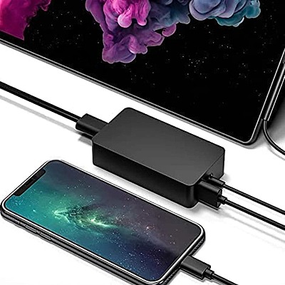 Laptop adapter for Compatible Microsoft 44W Laptop Charger 15V, 2.58A, Surface Pin