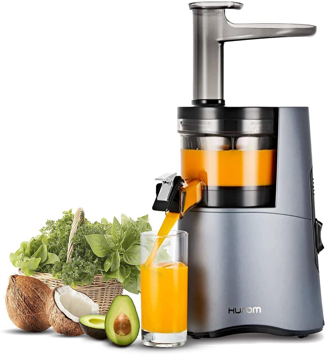 Hurom Cold Press Slow Juicer MIDNIGHT BLUE – Masticating Juicer for Fruits & Vegetables,BPA-Free, Quiet Operation,Easy to Clean - 200 Watt.