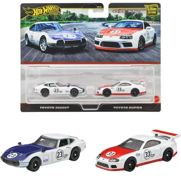 Hot Wheels Premium Car Culture Toyota 2000GT & Toyota Supra 2-Pack