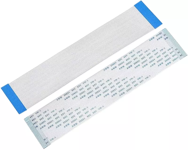 28 Pin 1mm Pitch 100mm Same Side FFC Flexible Flat Cable