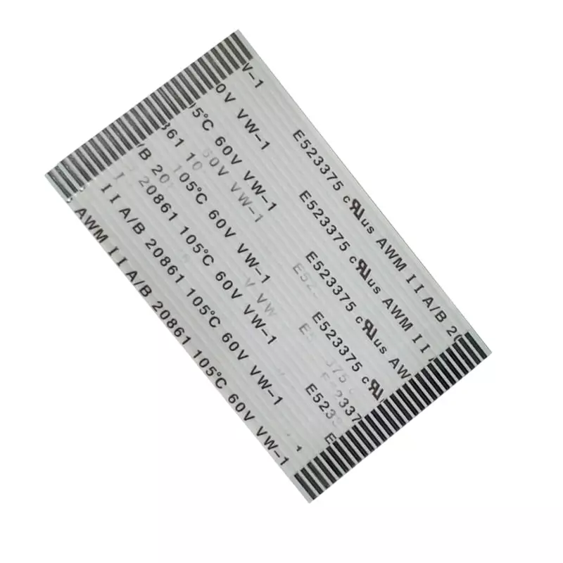 28 Pin 1mm Pitch 50mm Same Side FFC Flexible Flat Cable