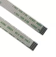 6 Pin 1mm Pitch 50mm Same Side FFC Flexible Flat Cable