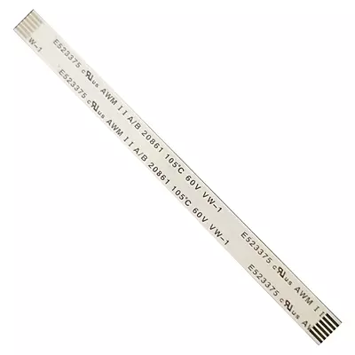 6 Pin 1mm Pitch 100mm Same Side FFC Flexible Flat Cable 6 Pin 1mm Pitch 100mm Same Side FFC Flexible Flat Cable