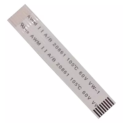 8 Pin 1mm Pitch 50mm Same Side FFC Flexible Flat Cable