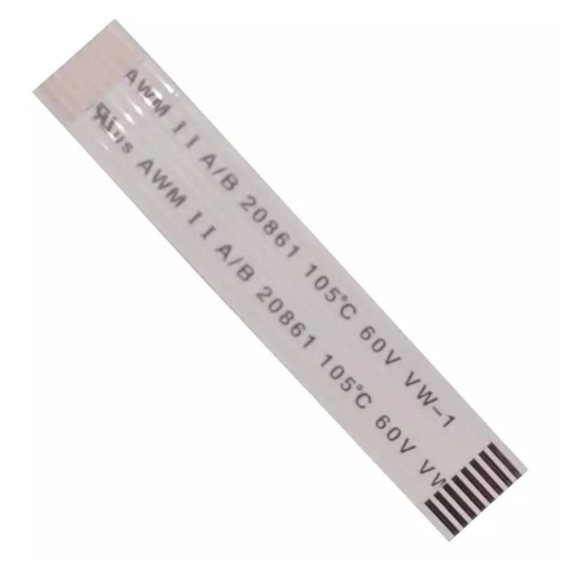 8 Pin 1mm Pitch 50mm Same Side FFC Flexible Flat Cable