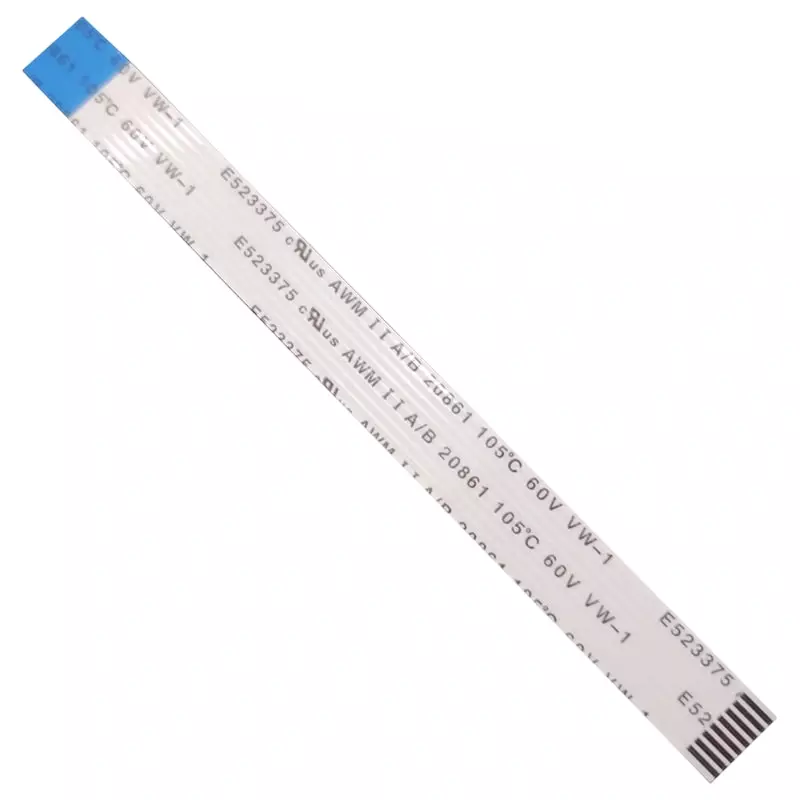 8 Pin 1mm Pitch 100mm Reverse FFC Flexible Flat Cable