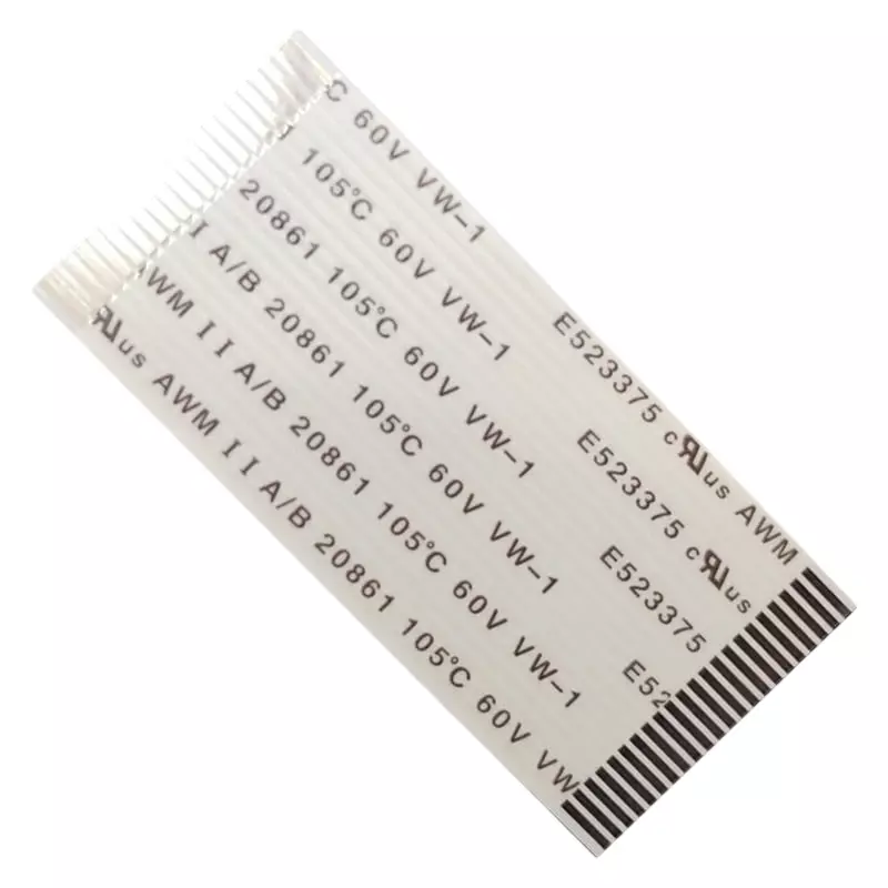 22 Pin 1mm Pitch 50mm Same Side FFC Flexible Flat Cable 22 Pin 1mm Pitch 50mm Same Side FFC Flexible Flat Cable