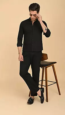 Men's Mandarin Collar Shirt