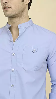 Men's Mandarin Collar Shirt