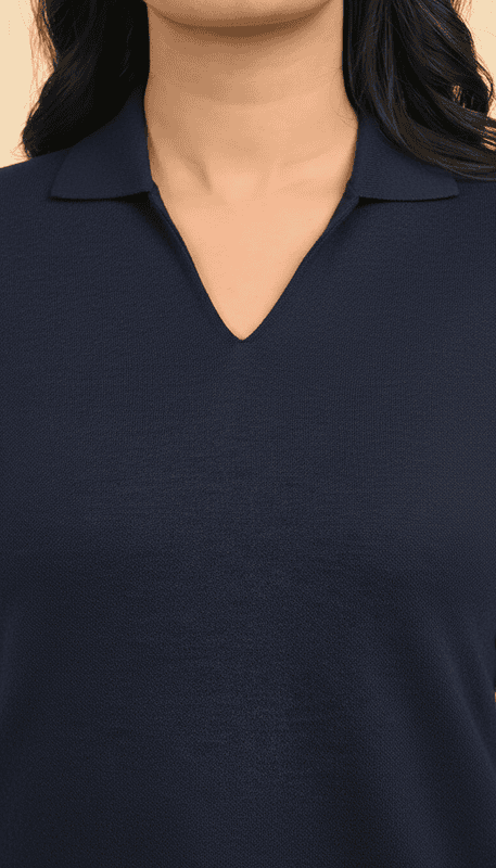 Women's Polo Tee - Navy