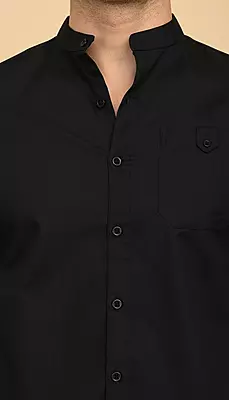 Men's Mandarin Collar Shirt