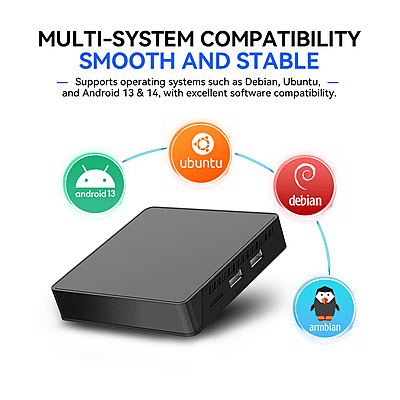 RK3528 RTC 2GB/16GB Android Media Player with Wi-Fi 6, Bluetooth and IR Remote RK3528 RTC 2GB/16GB Android Media Player with Wi-Fi 6, Bluetooth and IR Remote