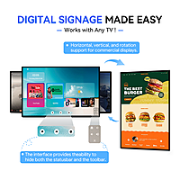 RK3528 RTC 2GB/16GB Android Media Player with Wi-Fi 6, Bluetooth and IR Remote