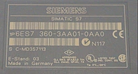 Siemens-S7-300-IM-360-Interface-Module-6ES7360-3AA01-0AA0