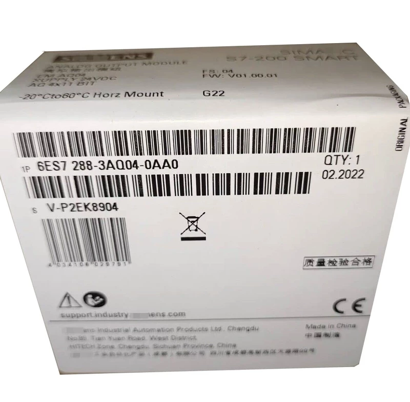 Siemens-S7-200-SMART-SB-AQ04-4-Channel-Analog-Output-6ES7288-3AQ04-0AA0