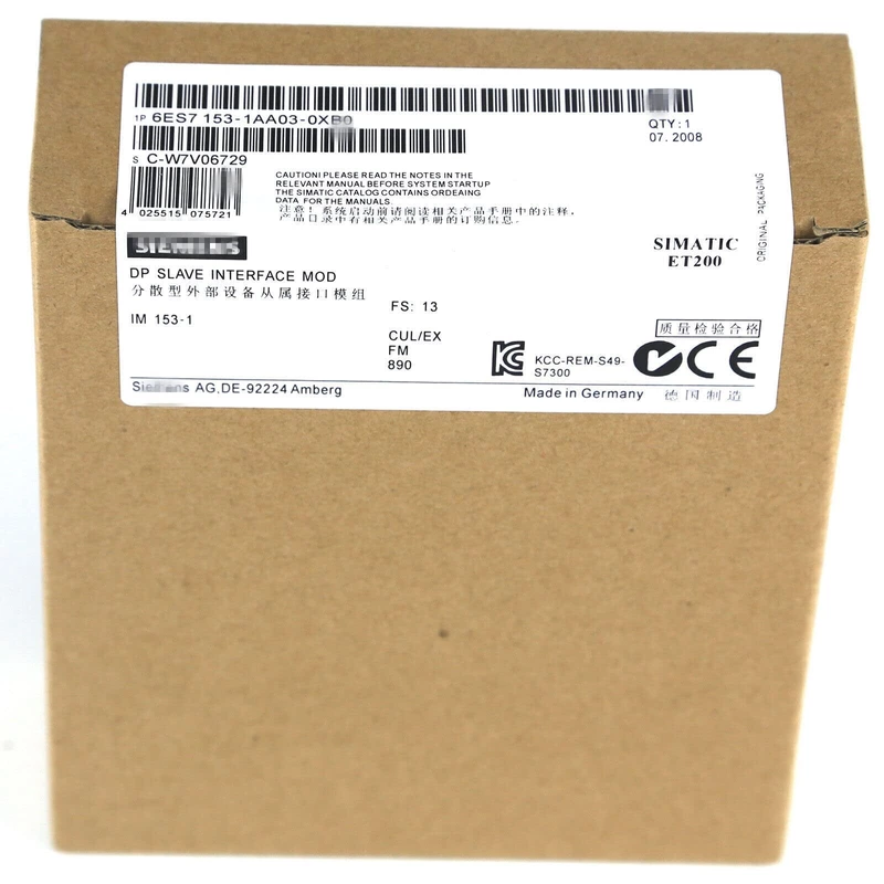 Siemens 6ES7153-1AA03-0XB0 SIMATIC DP Interface Module IM 153-1 Genuine Stock