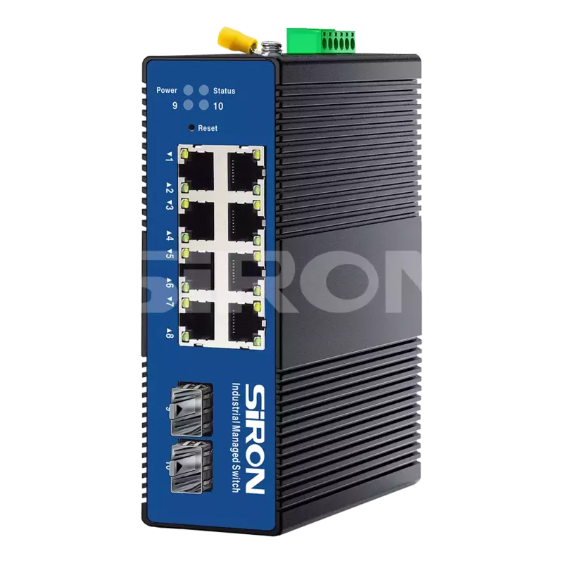 SiRON T382-14 L2+Network Management 2 Optical 8 Power Industrial Switch