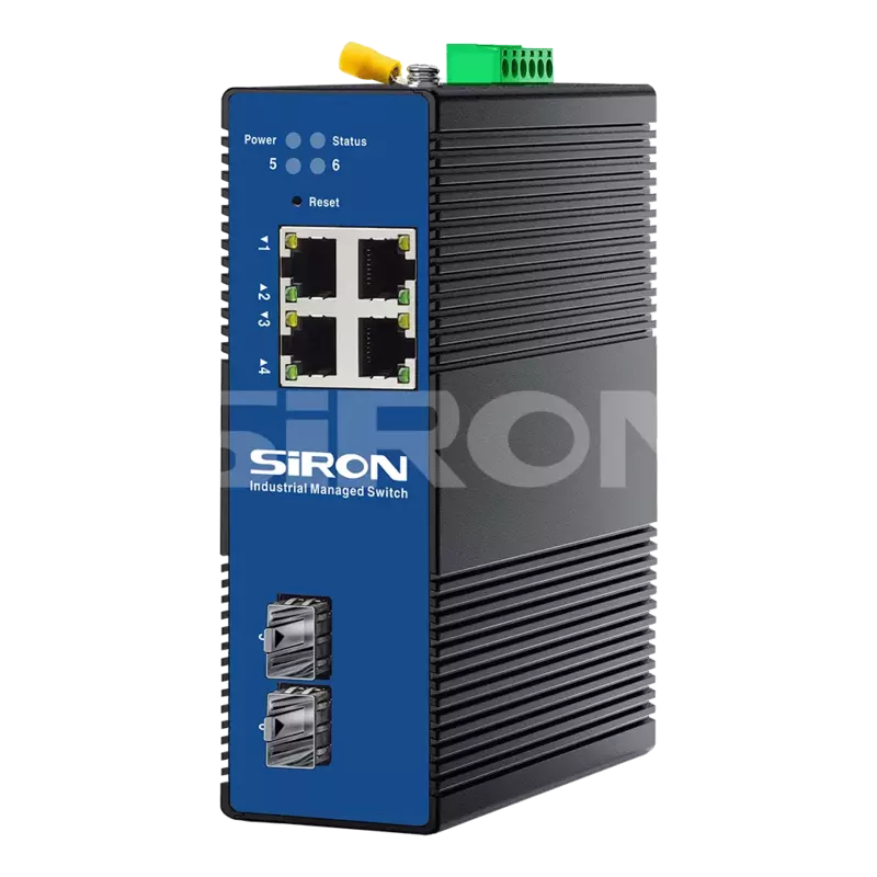 SiRON T382-13 L2+Network Management 2 Optical 8 Power Industrial Switch