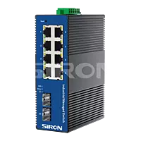 SiRON T382-12 Web-based Network Management 2 Optical 8 Power Industrial Switch