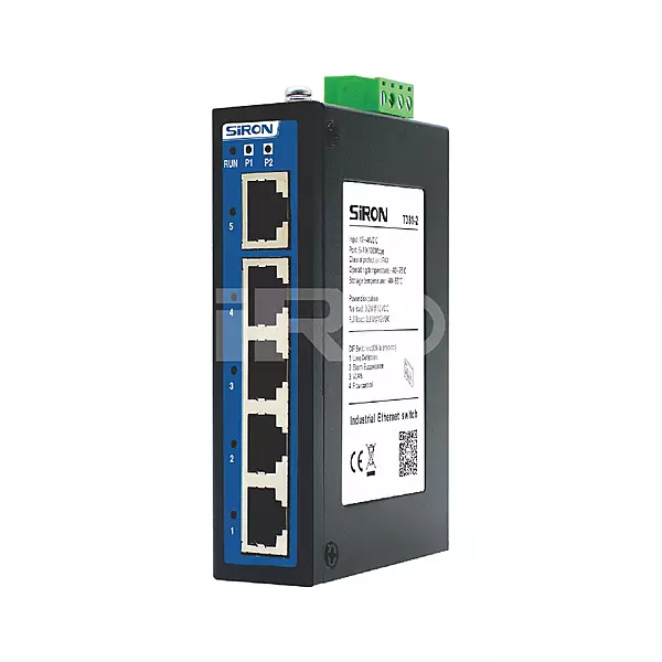 SiRON T381-2 Unmanaged 5 ports High-precision Industrial Switch