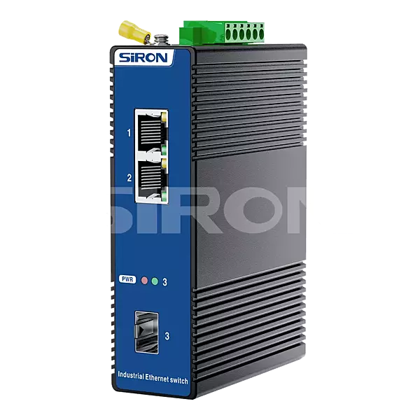 SiRON T380-22 Unmanaged 2 Optical 1 Power Industrial Switch