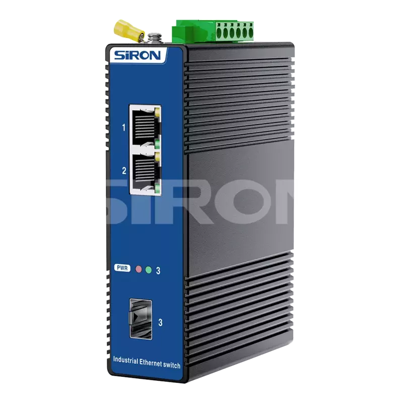 SiRON T380-22 Unmanaged 2 Optical 1 Power Industrial Switch