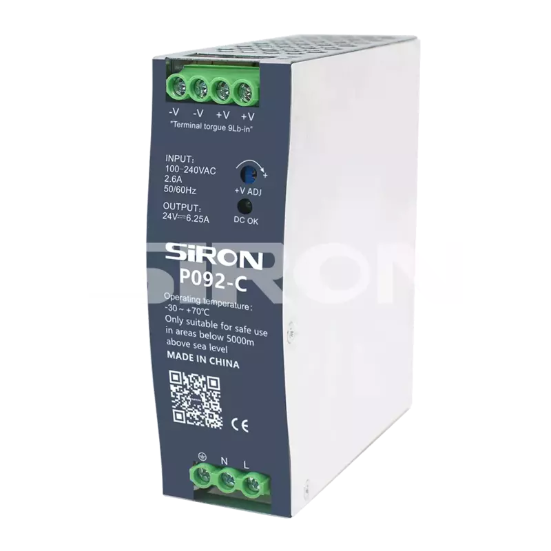 SiRON P092-C Series 150W Economical Rail Type Switching Power Supply