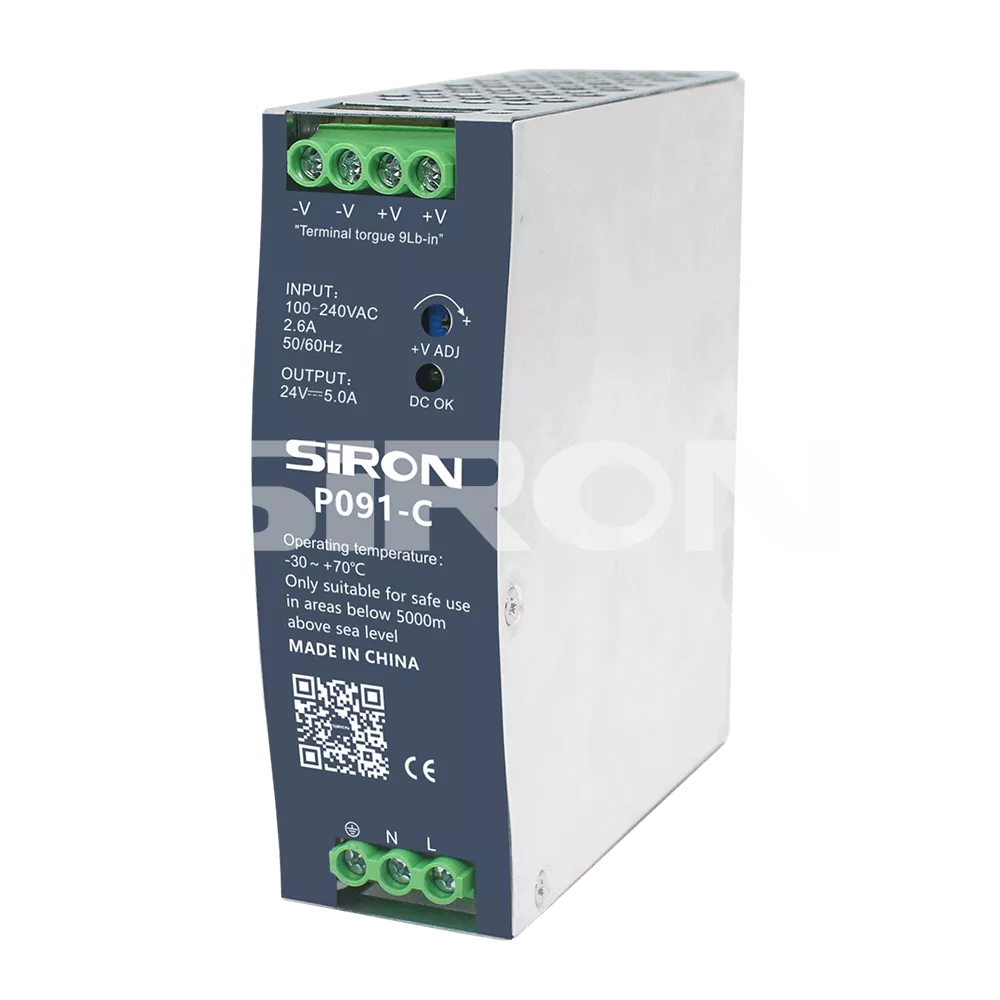 SiRON P091-C Series 120W Economical Rail Type Switching Power Supply