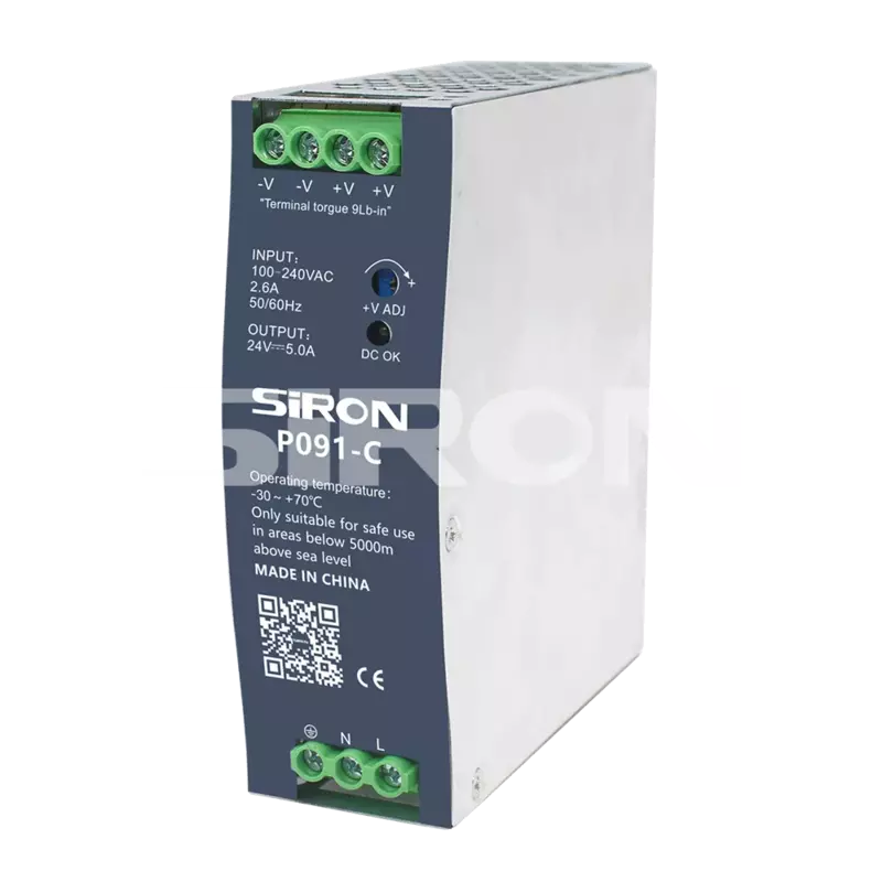 SiRON P091-C Series 120W Economical Rail Type Switching Power Supply