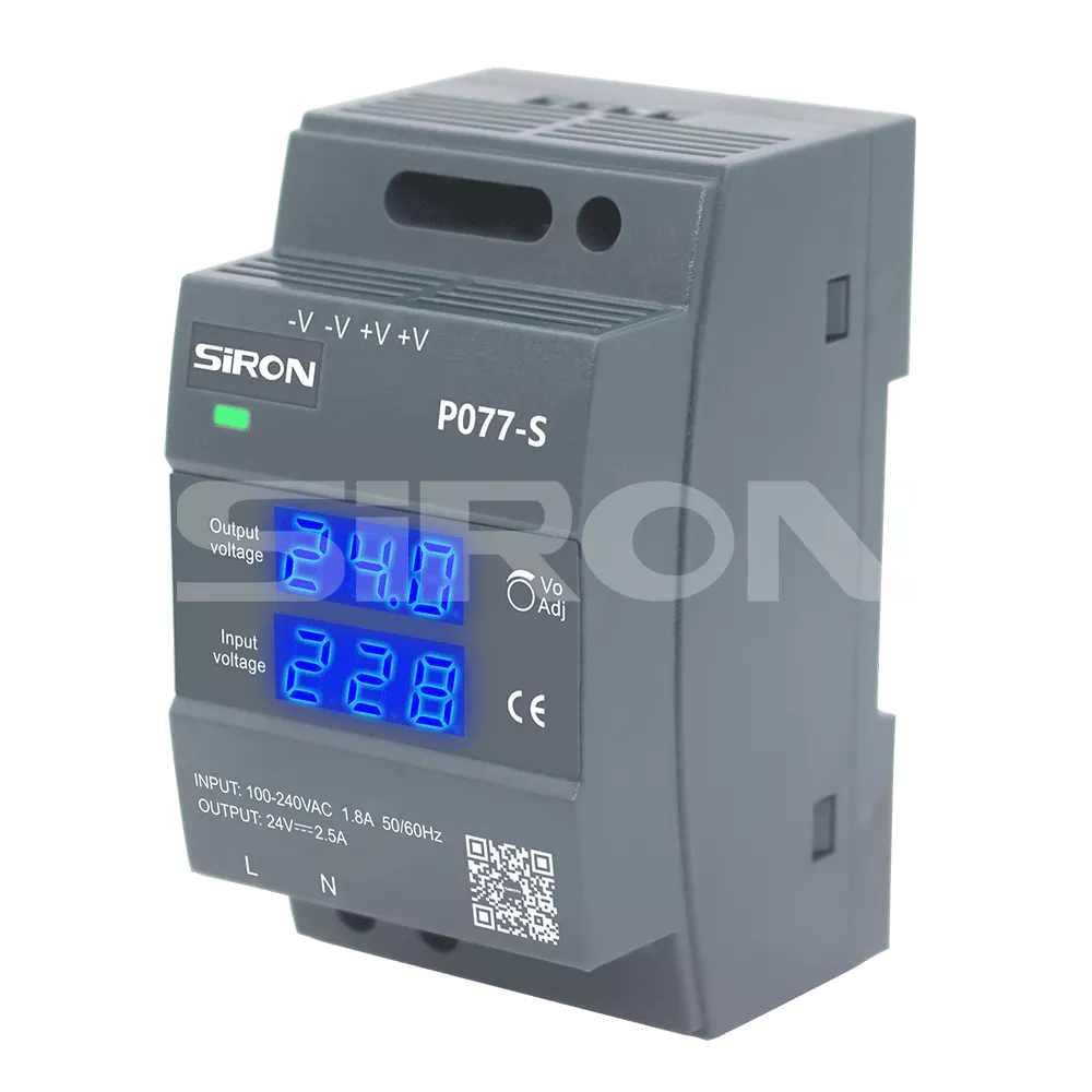 SiRON P077 Series 60W Digital Display Guide Power Supply