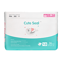 Cuteseal Newborn - Tape/ Velcro - 36pcs (Upto 5kg)
