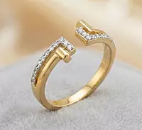18 kt gold gap band